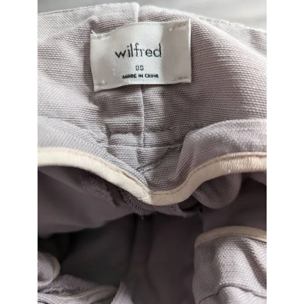 Aritzia Wilfred Jallade linen blend pants 00